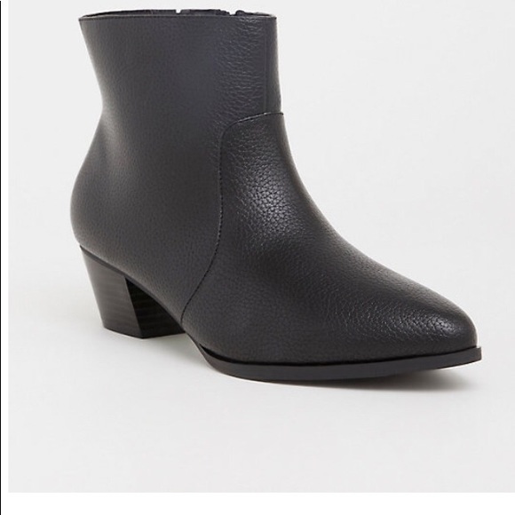torrid Shoes - Torrid Pointed Toe Ankle Bootie Size 11.5 Wide